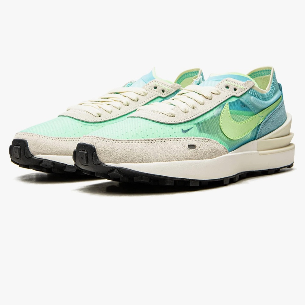 Nike Waffle Running Shoes - Bleached Aqua